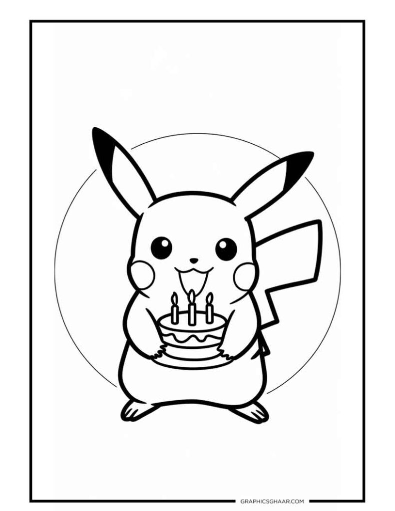  Pokemon Birthday Pikachu Card 