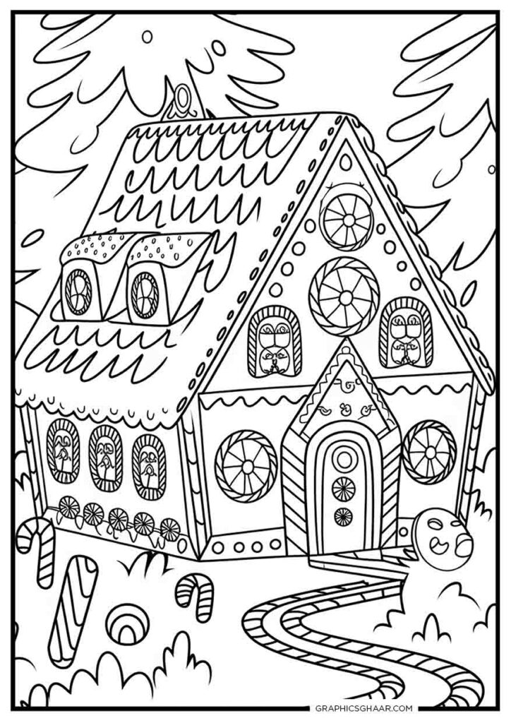 Large Gingerbread House
