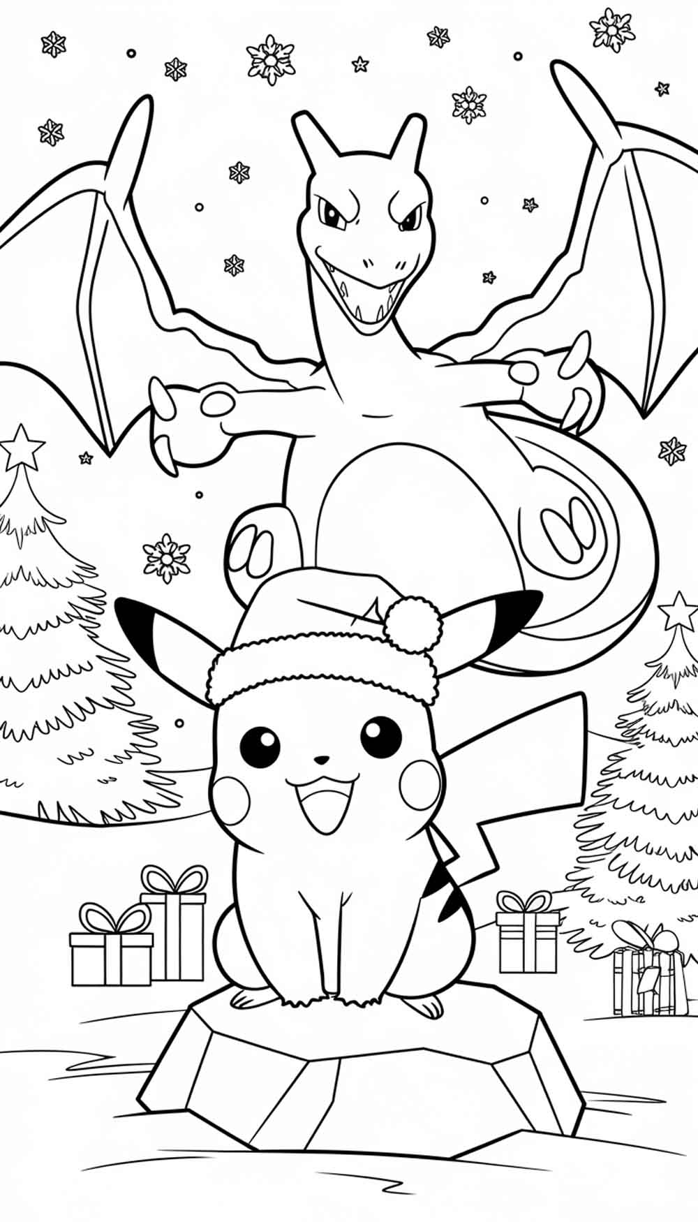Pikachu Charizard Coloring Pages